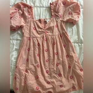 Floral Pink Boutique Dress